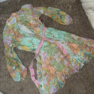 NWT Antonio Melani Brynn Print Floral Multicolor dress Size 0